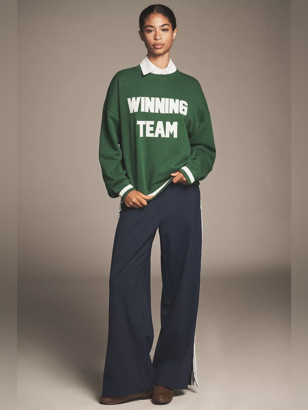 Women’s ANTHROPOLOGIE x Beach Riot Winning Team Green Sweatshirt